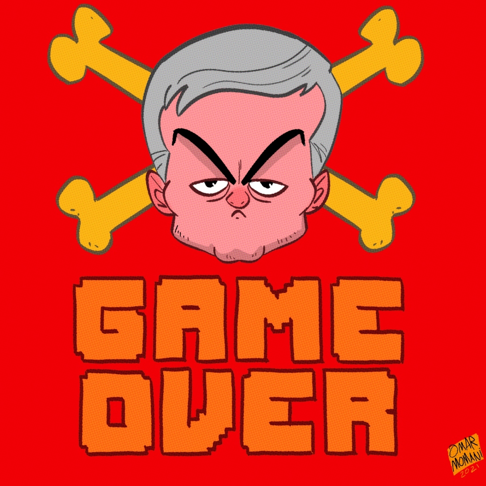 "Trò chơi kết thúc" với AS Roma và Jose Mourinho. (Ảnh: Omar Momani)