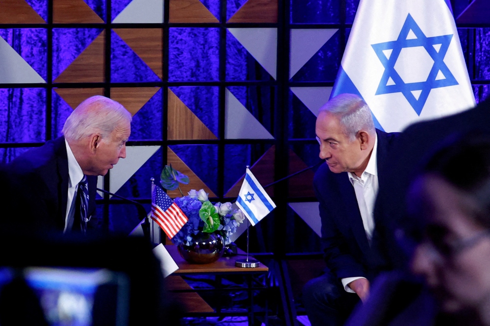 Tổng thống Mỹ Joe Biden và Thủ tướng Israel Benjamin Netanyahu. Ảnh: Reuters