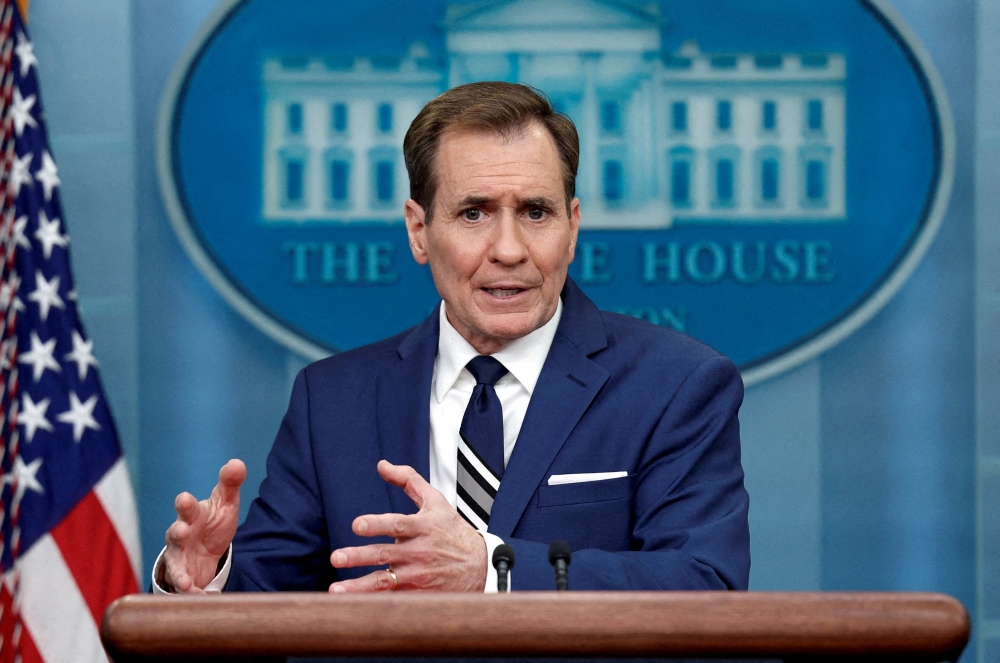 Người phát ngôn an ninh quốc gia Mỹ John Kirby. Ảnh: Reuters