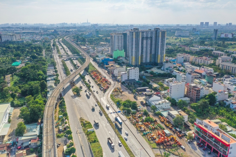 Tính đến hiện tại, tổng khối lượng dự án tuyến metro số 1 (Bến Thành - Suối Tiên) đã đạt 96%