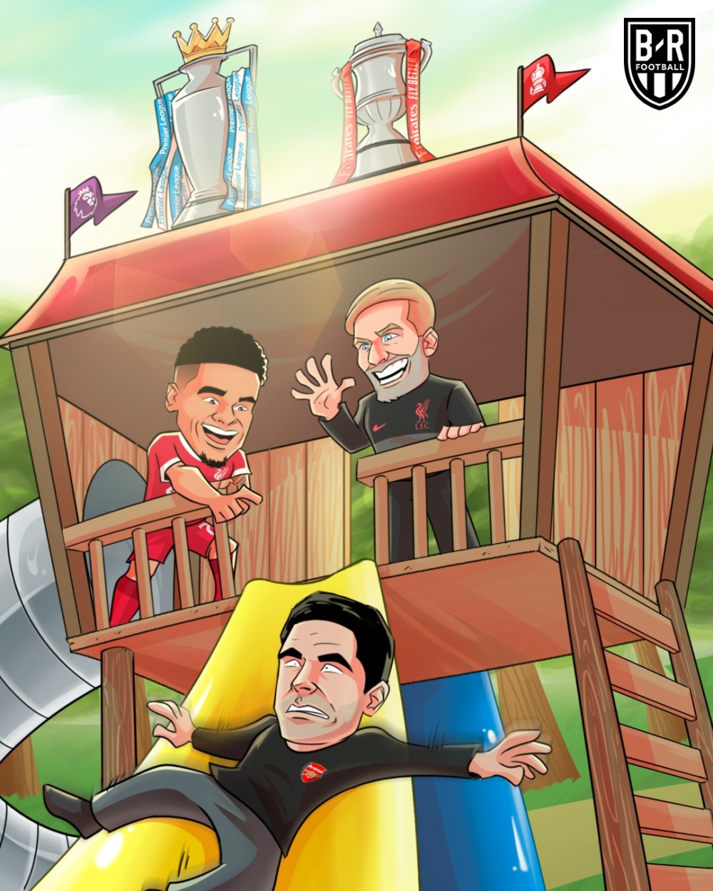 Liverpool duy trì tham vọng giành cú ăn bốn. (Ảnh: Bleacher Report).