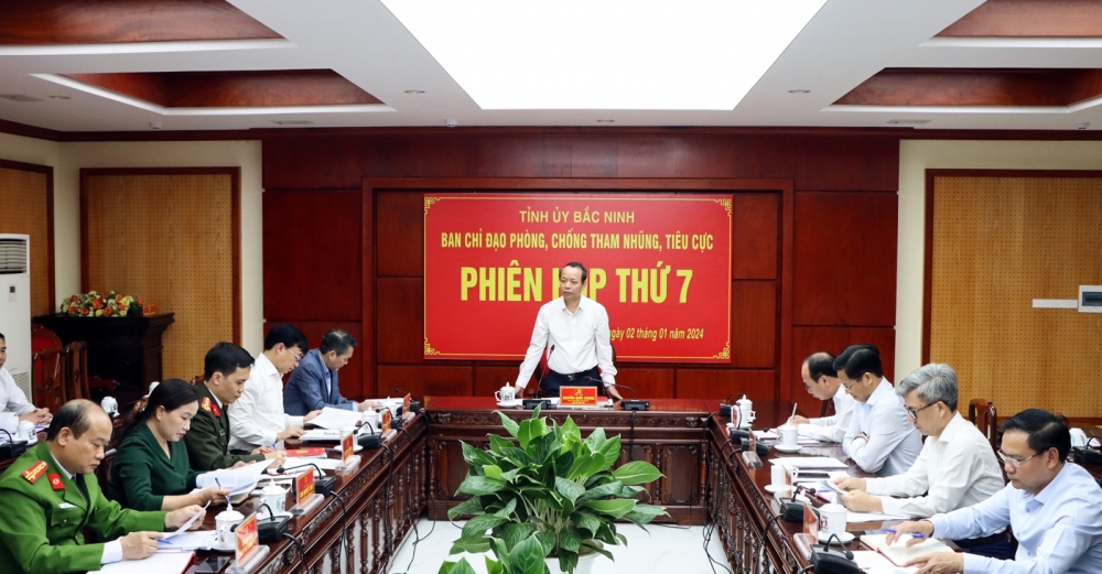 Ban Chỉ đạo phòng chống tham nhũng, tiêu cực tỉnh Bắc Ninh tổ chức phiên họp thứ 7