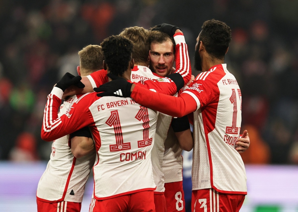 Bayern Munich khởi đầu năm 2024 bằng trận thắng đậm Hoffenheim. (Ảnh: Reuters). 