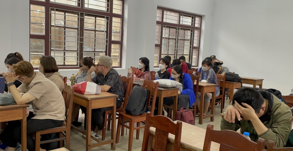 Các đối tượng liên quan đến đường dây cho vay lãi nặng.