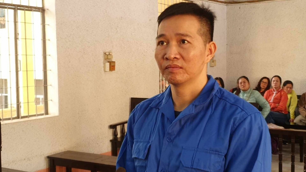 Bị cáo Thụy tại phiên tòa ngày 12/1.