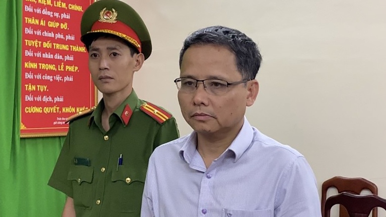 Bị can Nguyễn Vũ Hải, Phó Cục trưởng Cục Đăng kiểm Việt Nam. Ảnh: CA