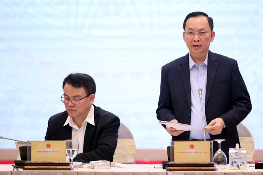 Phó Thống đốc NHNN Đào Minh Tú dự báo về tăng trưởng tín dụng trong năm 2024 - Ảnh: VGP