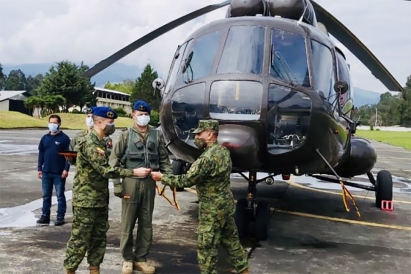 Quân đội Ecuador hiện có 11 máy bay trực thăng Mi-17, 18 hệ thống Grad, khoảng 10 xe bọc thép chở quân BTR-60, hàng chục hệ thống tên lửa phòng không do Liên Xô và Nga sản xuất. Ảnh: KT