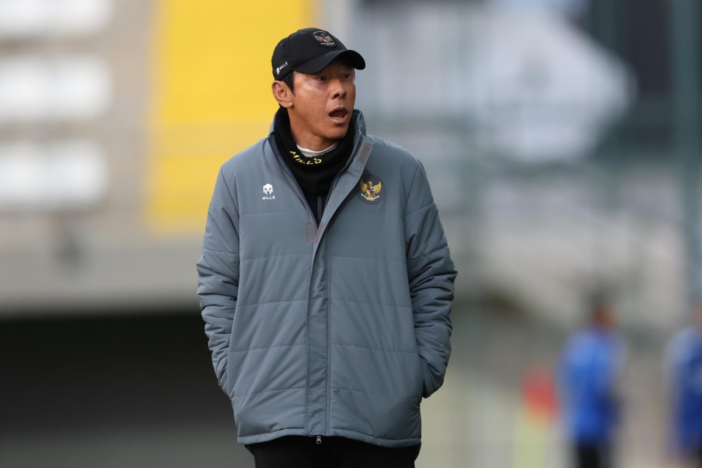 HLV Shin Tae Yong không lo lắng dù ĐT Indonesia thua 0-4 trước Libya (Ảnh: PSSI)