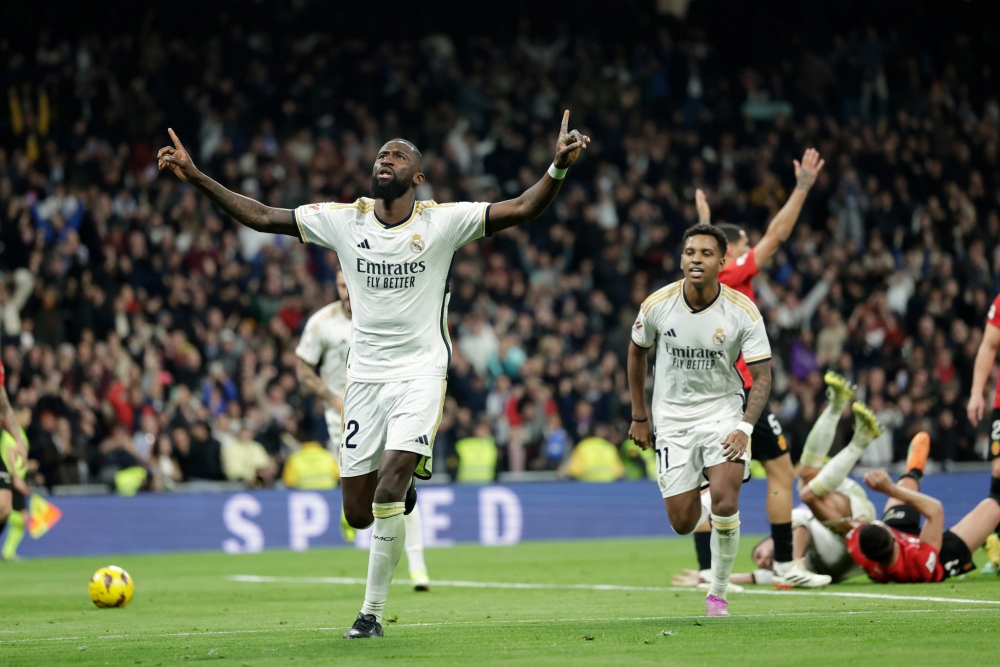 Rudiger trở thành người hùng của Real Madrid (Ảnh: Getty)