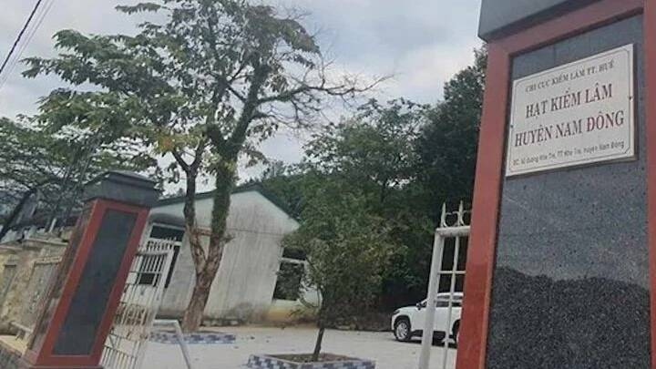 Hạt Kiểm lâm huyện Nam Đông nơi ông Sơn công tác trước khi bị bắt. (Ảnh: Công Thành)