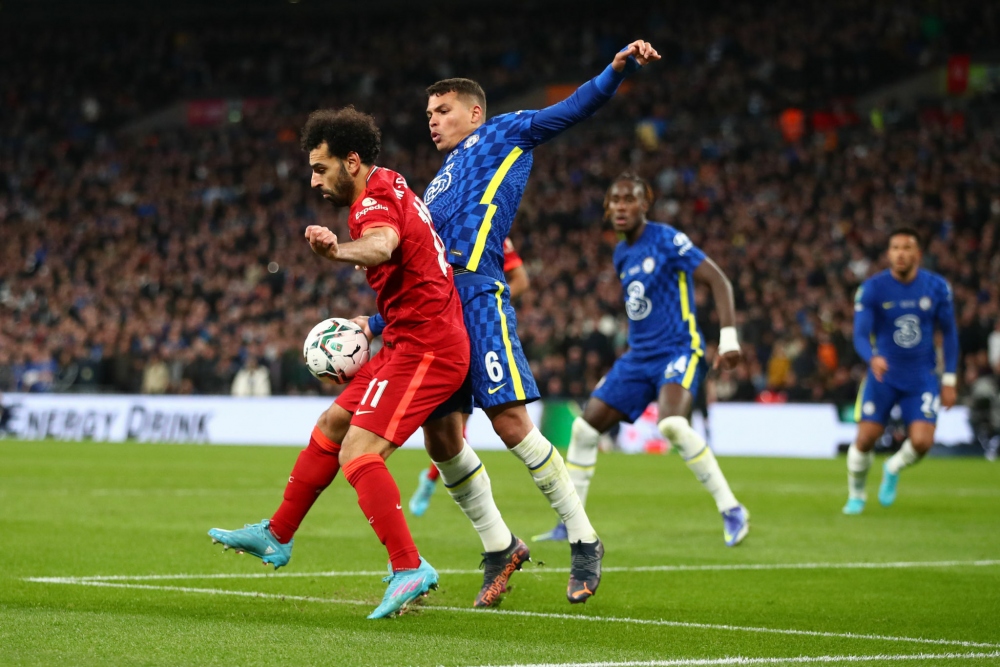 Chelsea và Liverpool từng đối đầu nhau ở chung kết Cúp Liên đoàn Anh 2021/2022 (Ảnh: Getty)