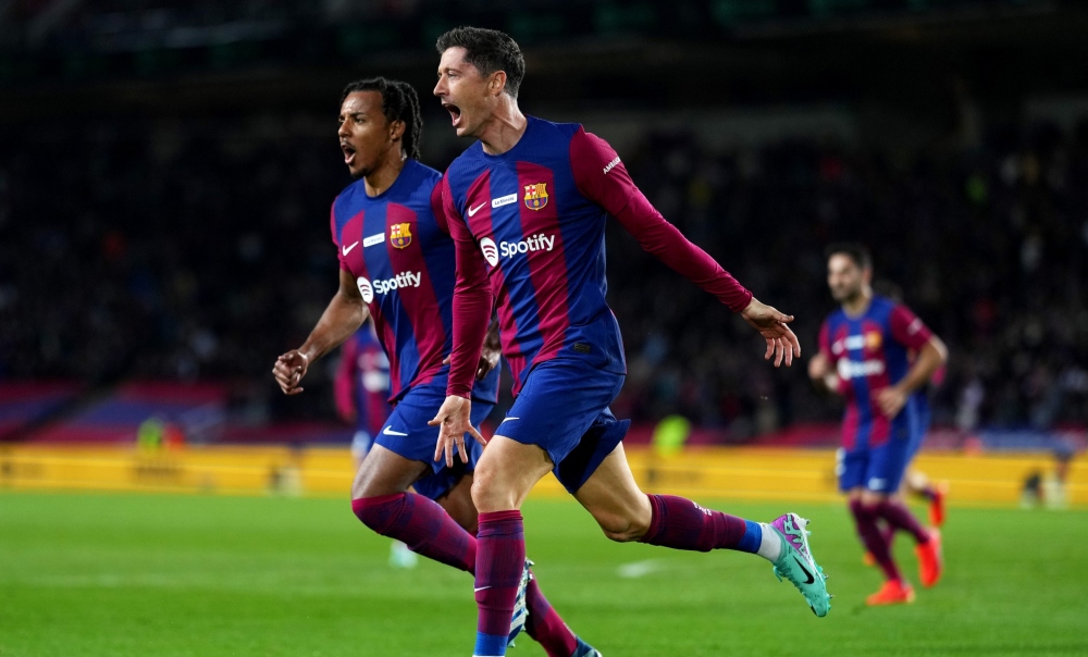 Barca khởi đầu lượt về mùa giải 2023/2024 bằng trận gặp Las Palmas. (Ảnh: Reuters)
