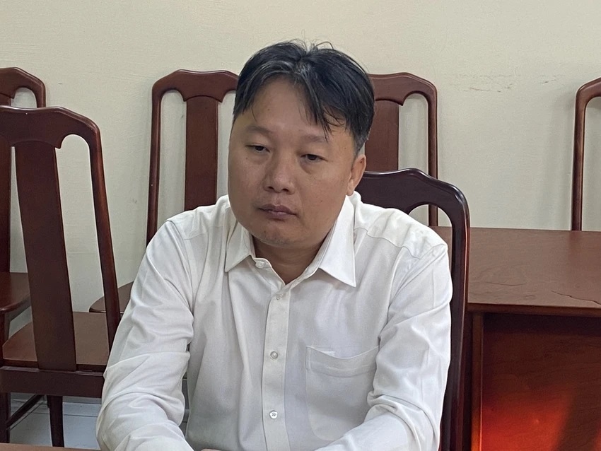 Ông Vũ Xuân Đồng tại cơ quan điều tra (Ảnh: CACC)