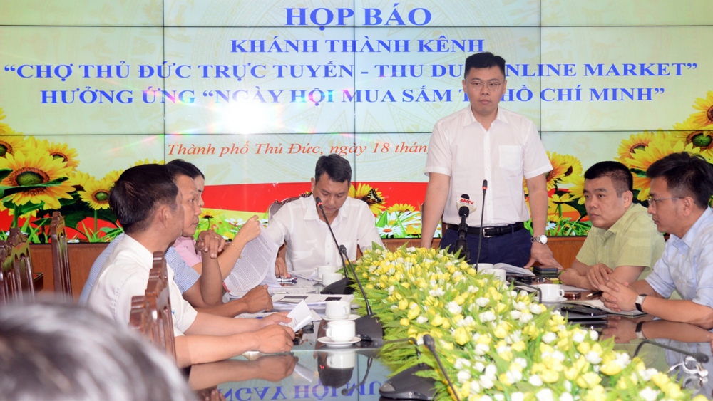 Phó Viện trưởng Viện Nghiên cứu phát triển Trương Minh Huy Vũ phát biểu - Ảnh: Hà Khánh