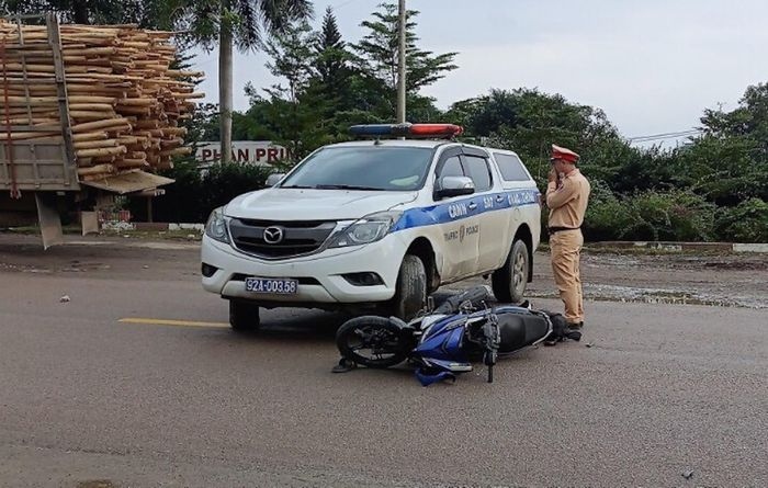 Hiện trường vụ tai nạn.