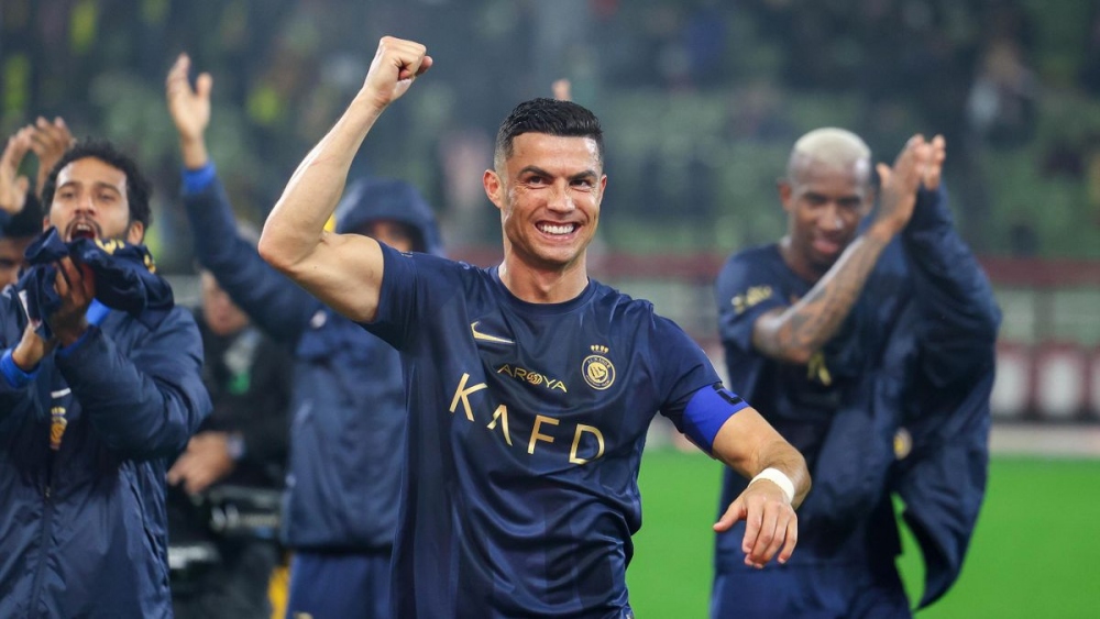 Ronaldo đang hạnh phúc tại Al Nassr. (Ảnh: Getty)