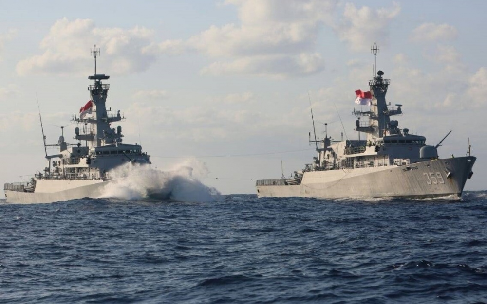 Chiến hạm Indonesia. Ảnh: Hải quân Indonesia.
