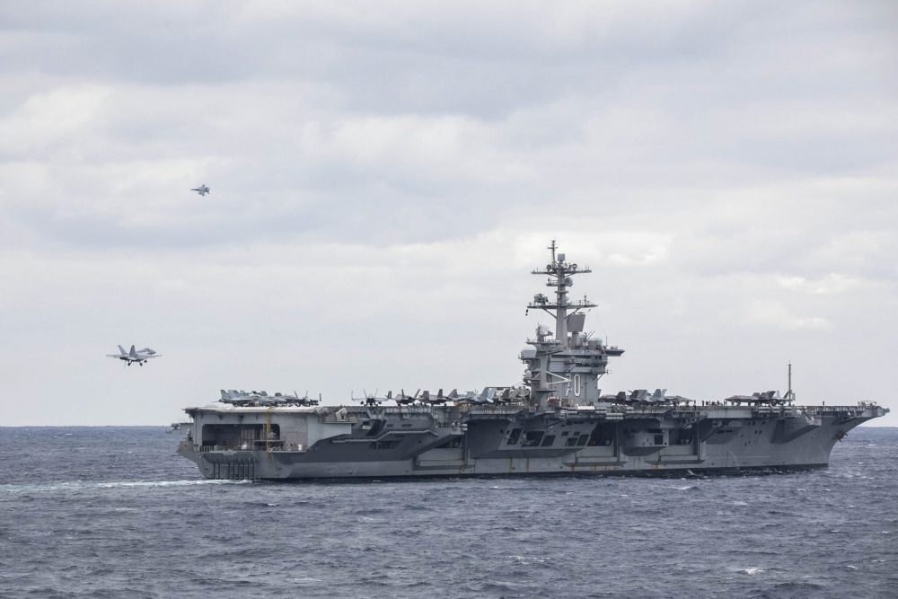 Tàu sân bay Mỹ USS Carl Vinson. Ảnh: Hải quân Mỹ