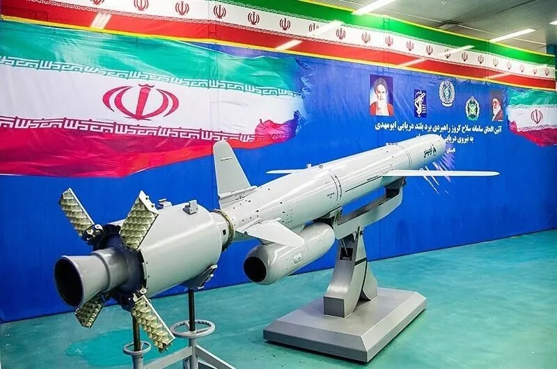 Tên lửa hành trình Abu Mahdi được trưng bày tại Parchin, Iran. Ảnh: Wikipedia