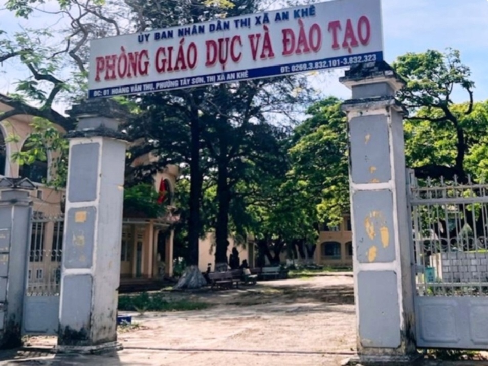 Nguyên trưởng phòng Giáo dục và Đào tạo Thị xã An Khê, Gia Lai bị khởi tố sau khi sai phạm trong hoạt động đấu thầu bị Thanh tra phát hiện, chuyển cơ quan công an (ảnh: Báo Gia Lai)