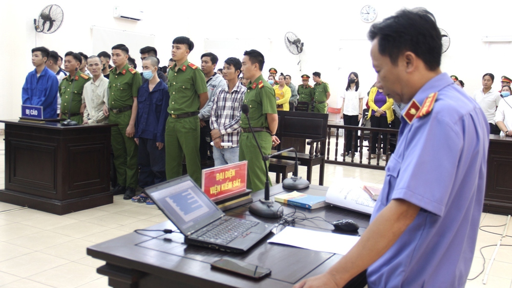 Toàn cảnh phiên tòa tuyên án (Ảnh: Dương Bình)