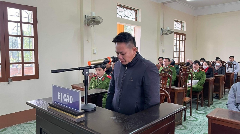 Bị cáo Trương Văn Đạt tại phiên tòa xét xử.