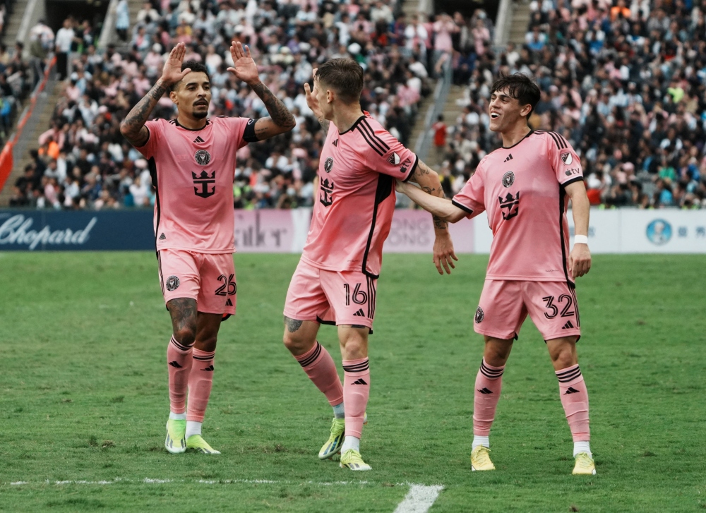 Inter Miami thắng đội các ngôi sao Hong Kong (Trung Quốc) 4-1. (Ảnh: Reuters)
