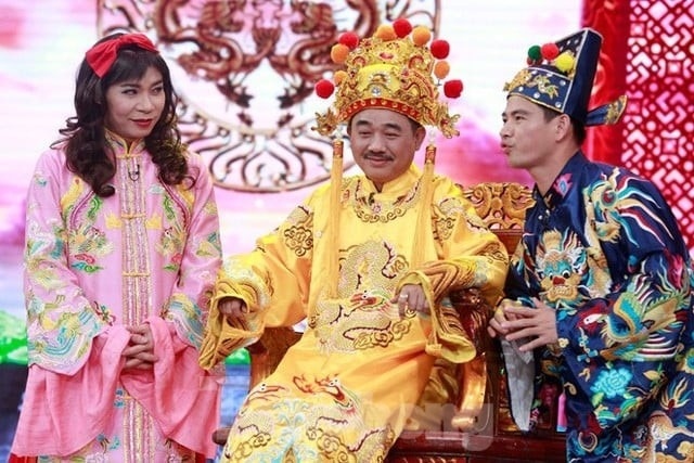 Vai Ngọc Hoàng của NSƯT Quốc Khánh thoại ít nhưng "nói đâu trúng đó", dễ dàng chỉ ra sai phạm của các Táo chỉ bằng vài câu hỏi.