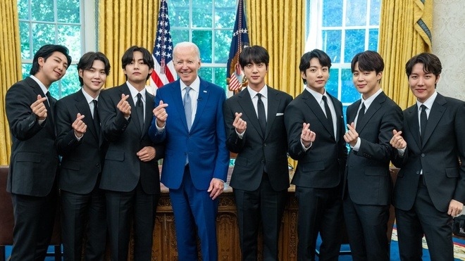 BTS từng vinh dự được có cuộc gặp gỡ Tổng thống Mỹ Joe Biden