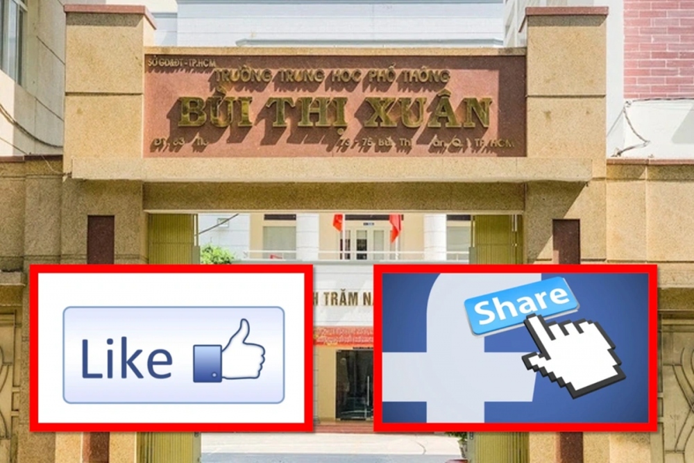 Học sinh Trường THPT Bùi Thị Xuân quận 1, TP.HCM được yêu cầu làm bài thu hoạch từ việc đi xem vở kịch Yêu là thoát tội rồi đăng trên mạng xã hội. Sau đó, tùy vào lượng like và share, các em sẽ được cộng 1-2 điểm vào bài kiểm tra thường xuyên (Ảnh: Dân trí).