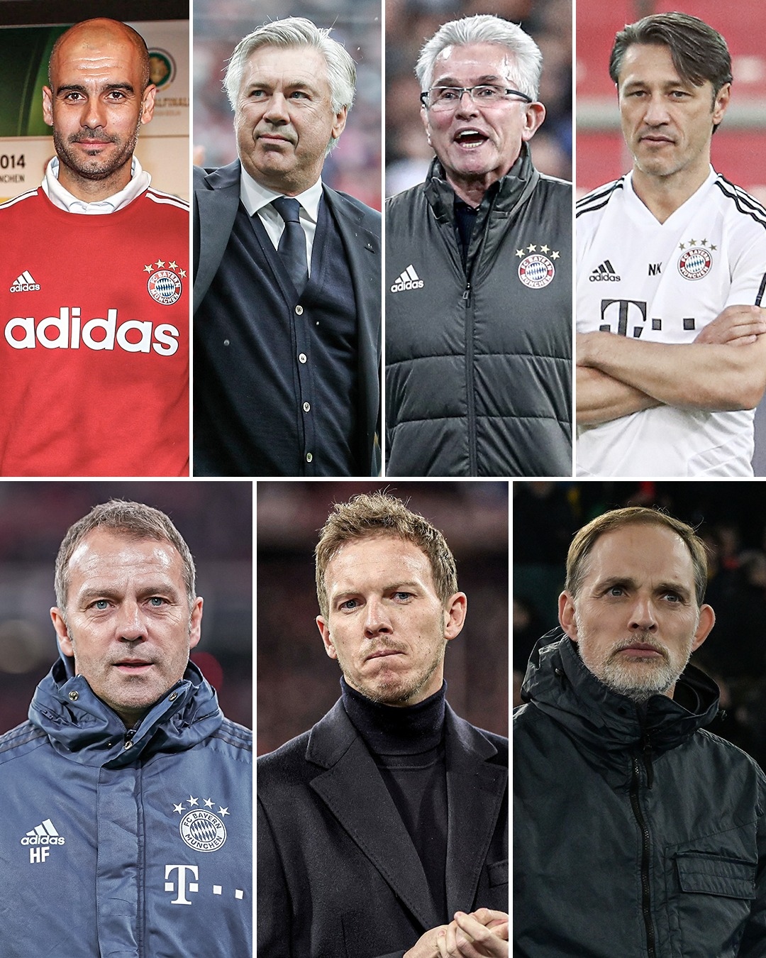 Bayern Munich đã trải qua 7 đời HLV kể từ năm 2016 đến nay. (Ảnh: ESPN)