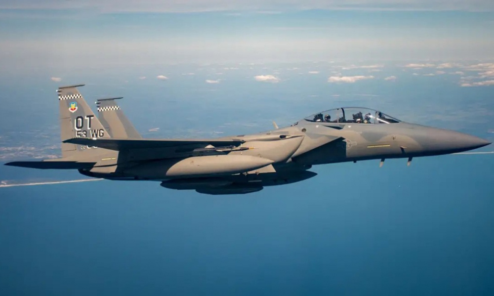 Chiến đấu cơ F-15 Mỹ tại căn cứ không quân Eglin, bang Florida tháng 4/2021. Ảnh: Không quân Mỹ