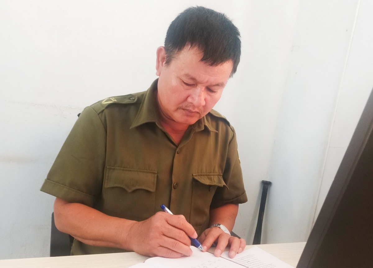 Anh Võ Toán là công an xã Nghĩa Dõng
