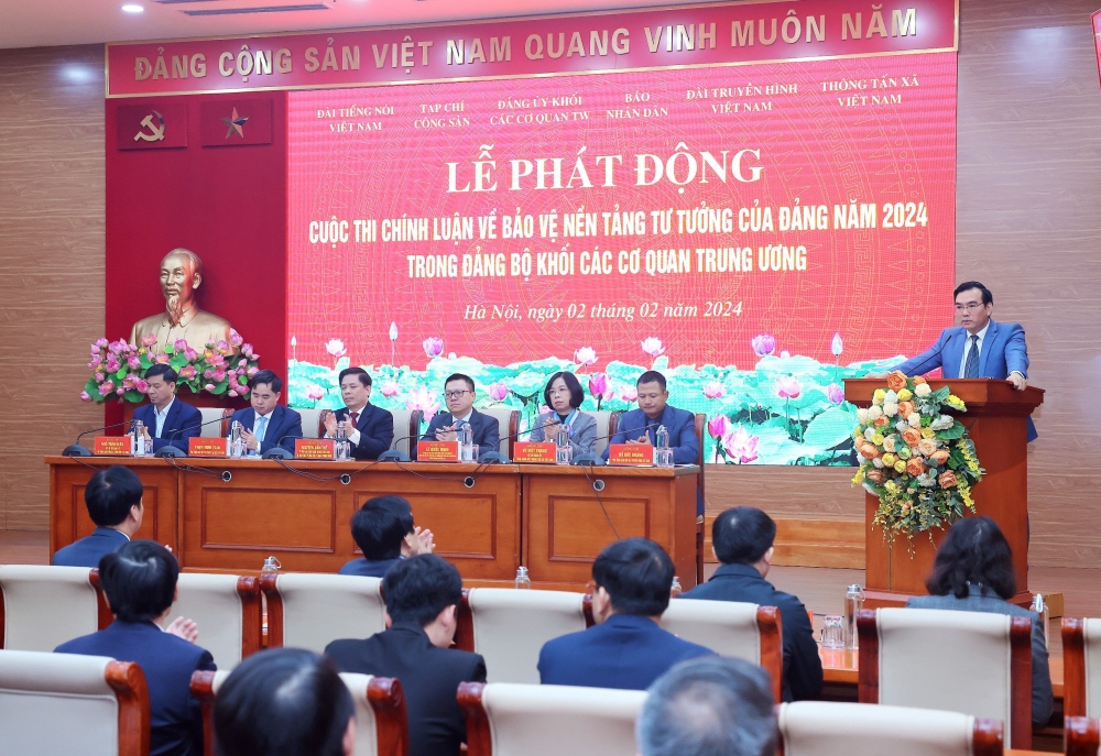 Lễ phát động Cuộc thi chính luận về bảo vệ nền tảng tư tưởng của Đảng năm 2024 trong Đảng bộ Khối các cơ quan Trung ương