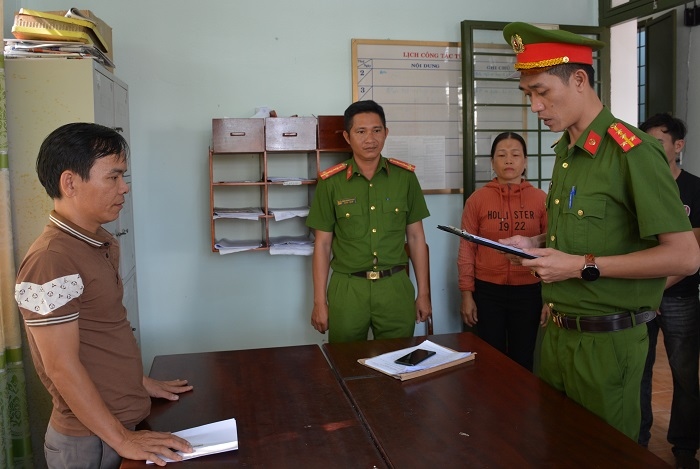 Cơ quan công an thi hành các quyết định đối với Trần Đình Huy.