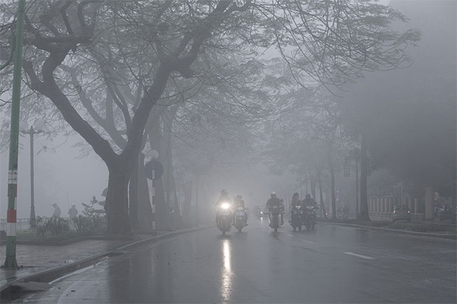 Khu vực Bắc Bộ trời rét, trưa chiều hửng nắng