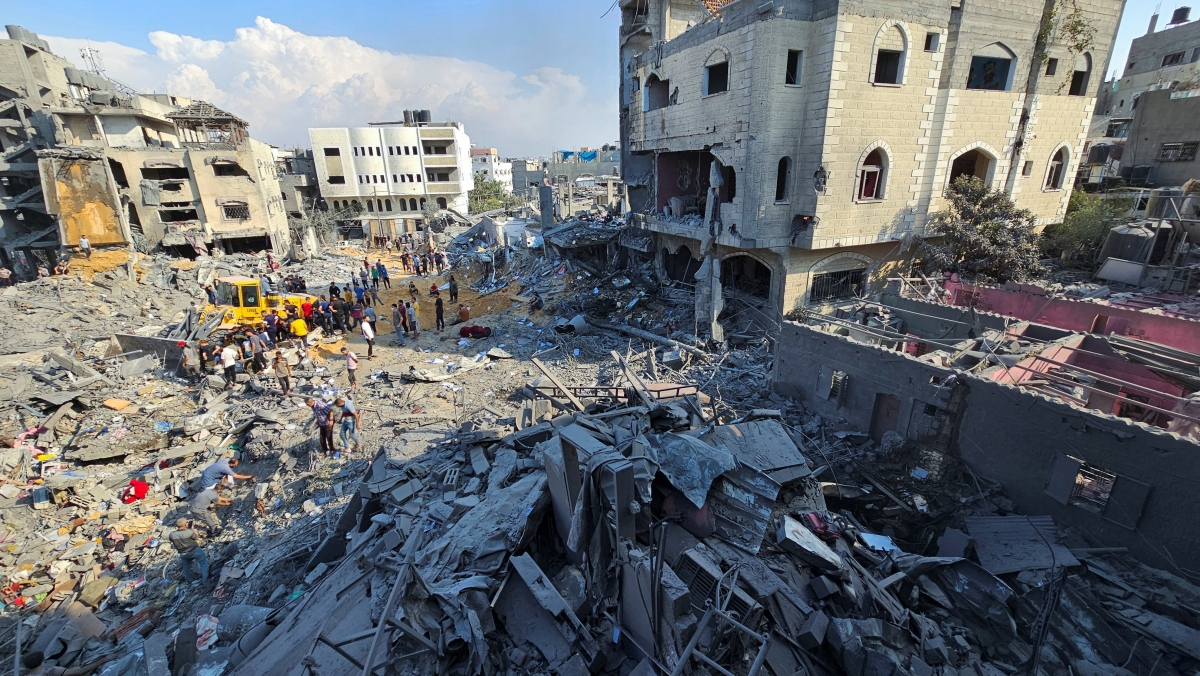 Israel không kích dải Gaza. Ảnh: Getty.
