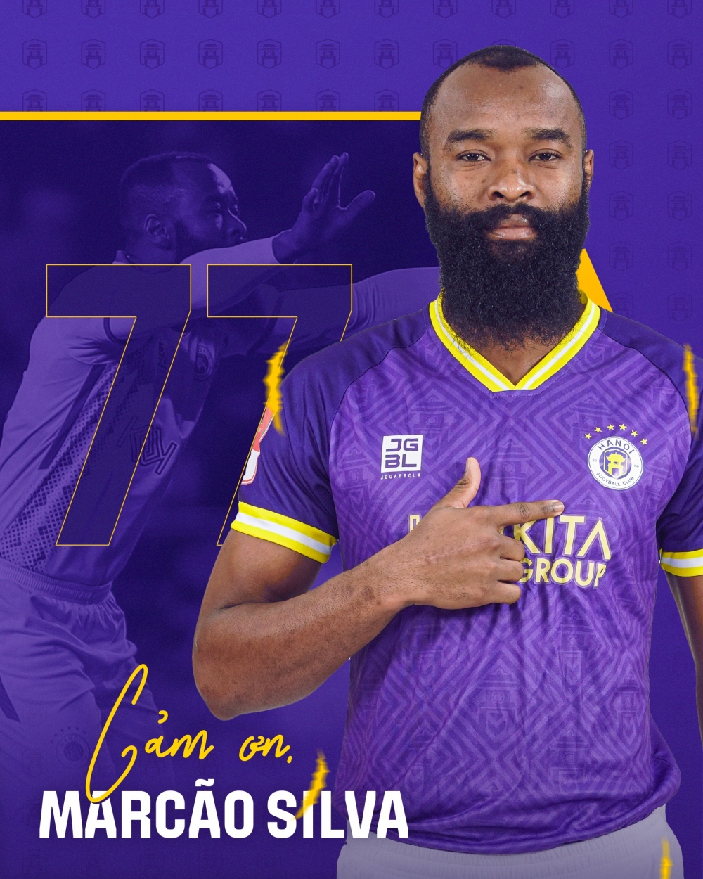 Hà Nội FC thông báo chia tay Marcao (Ảnh: Hà Nội FC)