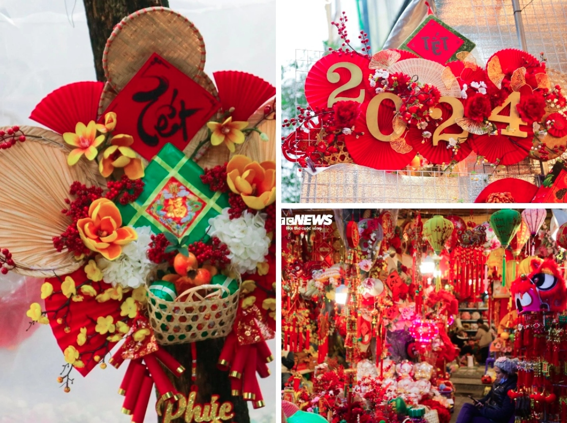 Customers can easily find flowers and festive decorative items which are suitable for their annual Tet celebrations.