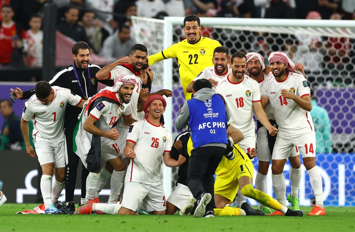 ĐT Jordan giành vé vào chung kết Asian Cup 2023 đầy cảm xúc. (Ảnh: Reuters)