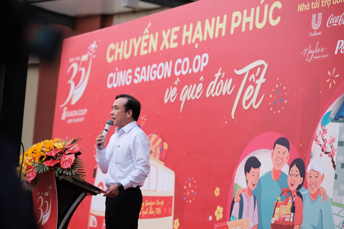 Ông Nguyễn Ngọc Thắng - Giám đốc vận hành hoạt đọng Co.opmart phát biểu