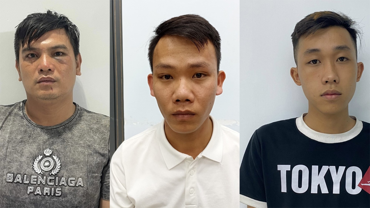 Nguyễn Thanh Hải, Nguyễn Mạnh Phước, Nguyễn Hòa Phi (từ trái qua)