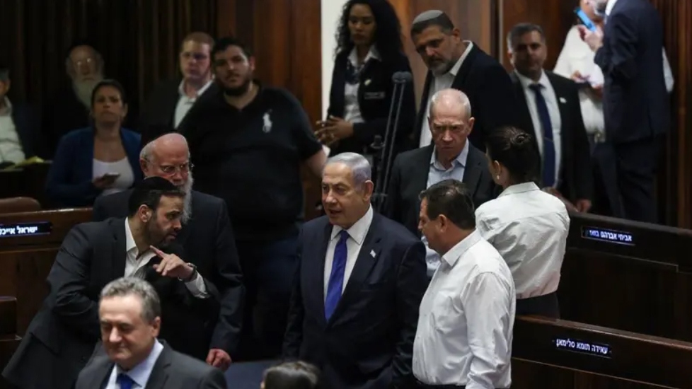 Thủ tướng Israel Benjamin Netanyahu dự họp tại Quốc hội Israel năm 2023. (Ảnh: AFP)