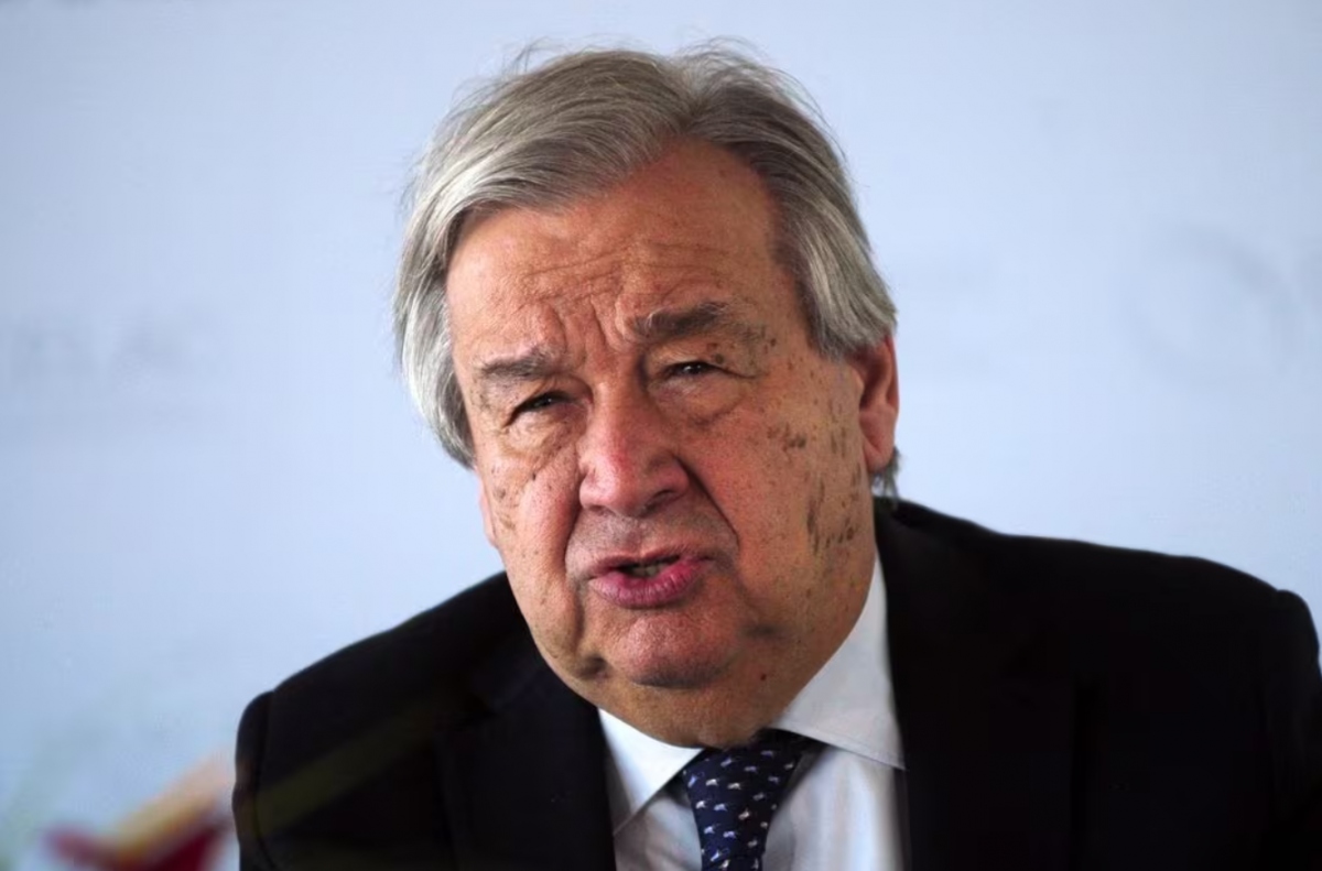 Tổng Thư ký Liên hợp quốc Antonio Guterres tại Hội nghị thượng đỉnh Cộng đồng các quốc gia Mỹ Latinh và Caribe (CELAC) tại Saint Vincent và Grenadine. Ảnh: Reuters.