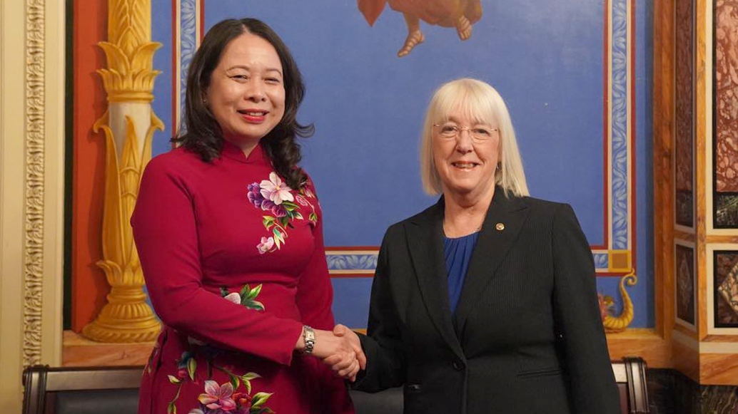 Phó Chủ tịch nước Võ Thị Ánh Xuân gặp Chủ tịch Thường trực Thượng viện Hoa Kỳ Patty Murray
