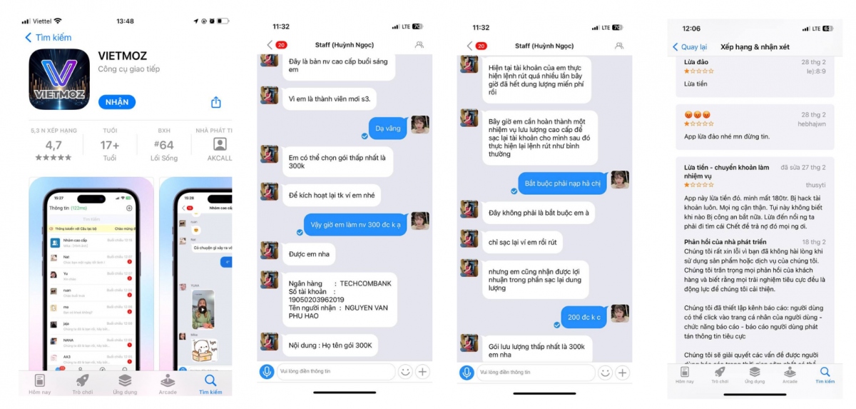 Những ứng dụng được tạo ra để phục vụ cho mục đích lừa đảo