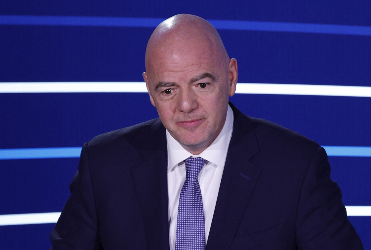 Tháng 11/2023, Chủ tịch FIFA Gianni Infantino xác nhận trên trang cá nhân Ả Rập Saudi sẽ là chủ nhà của World Cup 2034 khi là nước đăng cai duy nhất (Ảnh: Reuters).