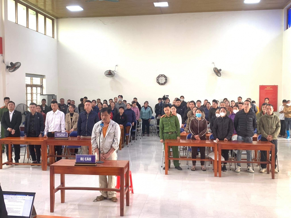 Bị cáo Nguyễn Văn Giang tại phiên tòa
