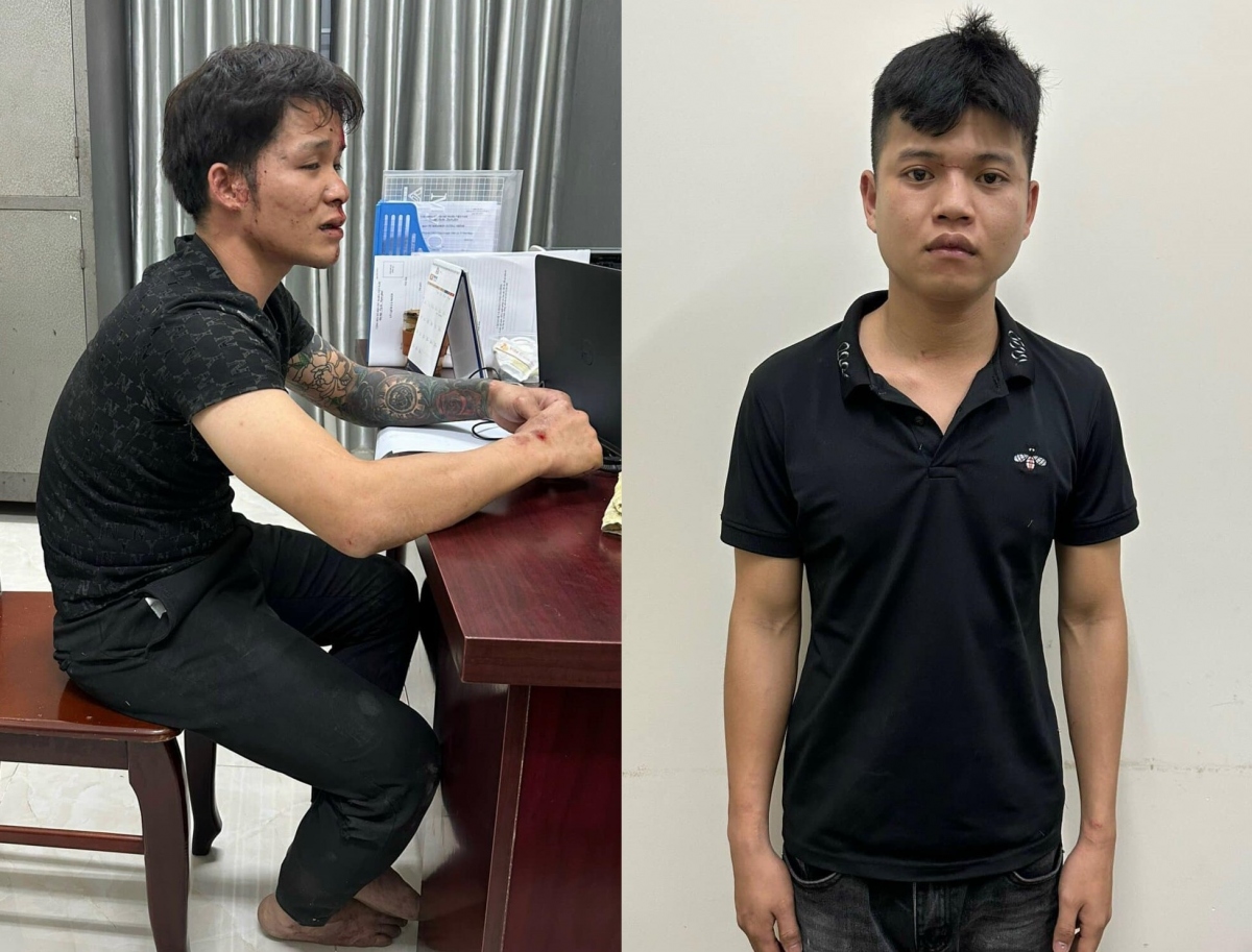 Hai đối tượng bị tạm giữ để điều tra về hành vi chống người thi hành công vụ.
